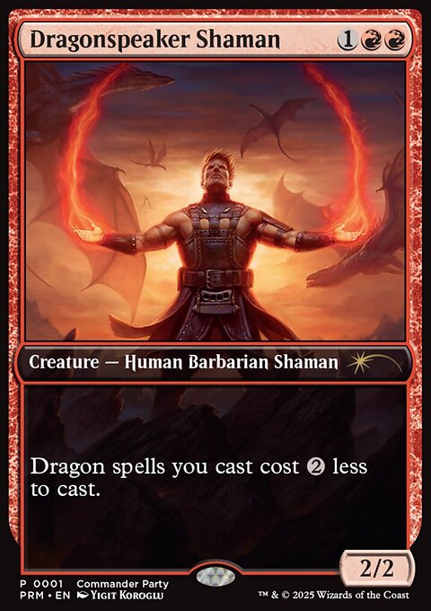 Dragonspeaker Shaman, Wizards Play Network 2025 #3, Magic: The Gathering card