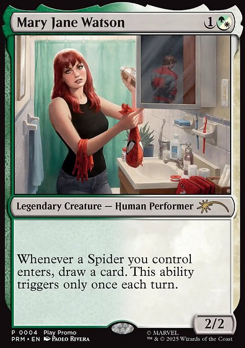 Mary Jane Watson, Wizards Play Network 2025 #11, Magic: The Gathering card