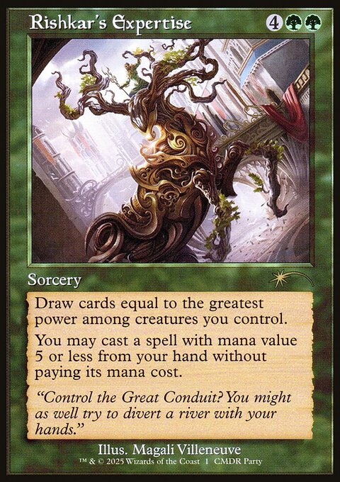 Rishkar's Expertise, Wizards Play Network 2025 #1, Magic: The Gathering card