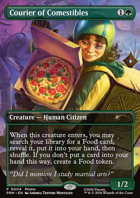Courier of Comestibles, Wizards Play Network 2026 #6, Magic: The Gathering card