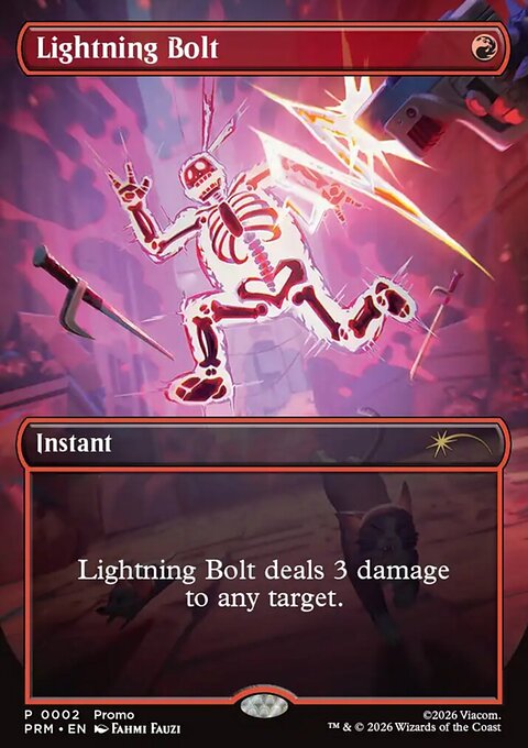 Lightning Bolt, Wizards Play Network 2026 #5, Magic: The Gathering card