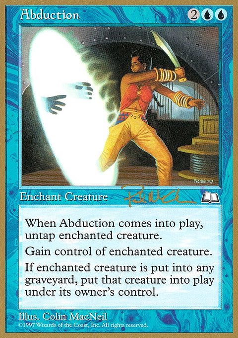 Abduction, World Championship Decks 1997 #pm30, Magic: The Gathering card