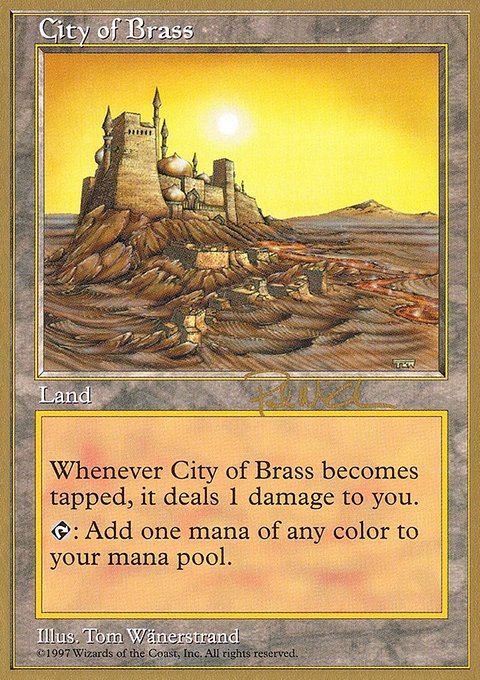 City of Brass, World Championship Decks 1997 #pm413, Magic: The Gathering card