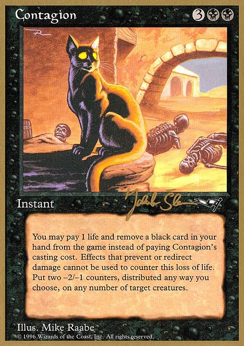 Contagion, World Championship Decks 1997 #js45, Magic: The Gathering card