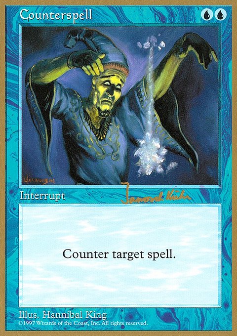 Counterspell, World Championship Decks 1997 #jk77, Magic: The Gathering card