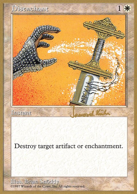 Disenchant, World Championship Decks 1997 #jk26, Magic: The Gathering card