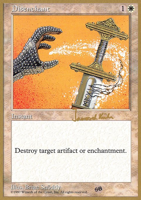 Disenchant, World Championship Decks 1997 #jk26sb, Magic: The Gathering card