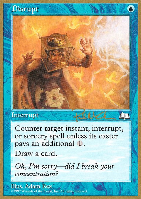 Disrupt, World Championship Decks 1997 #pm37a, Magic: The Gathering card