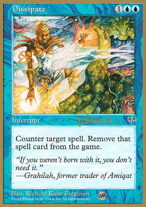 Dissipate, World Championship Decks 1997 #pm61sb, Magic: The Gathering card