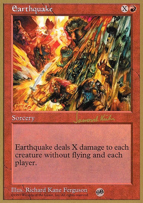 Earthquake, World Championship Decks 1997 #jk223sb, Magic: The Gathering card