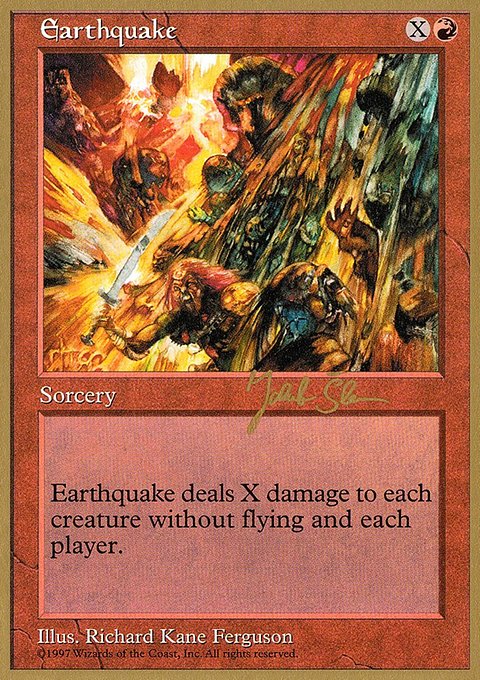 Earthquake, World Championship Decks 1997 #js223, Magic: The Gathering card