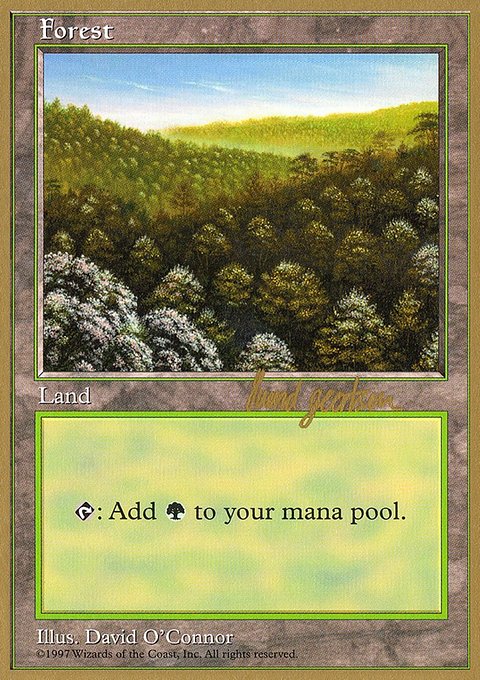 Forest, World Championship Decks 1997 #sg446, Magic: The Gathering card