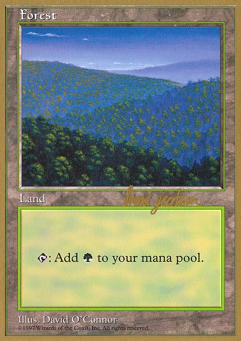 Forest, World Championship Decks 1997 #sg447, Magic: The Gathering card