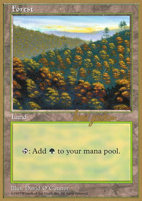 Forest, World Championship Decks 1997 #sg448, Magic: The Gathering card