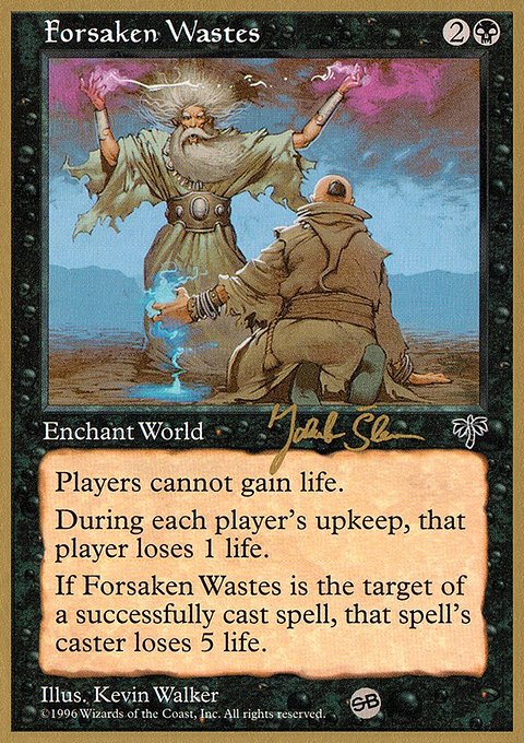 Forsaken Wastes, World Championship Decks 1997 #js125sb, Magic: The Gathering card