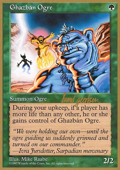Ghazbán Ogre, World Championship Decks 1997 #sg298, Magic: The Gathering card