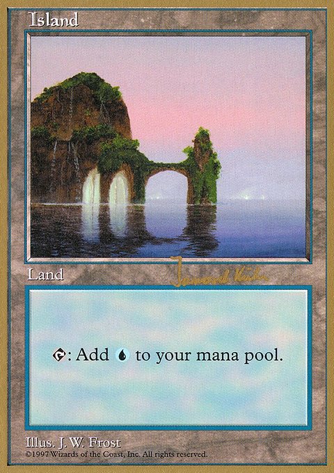 Island, World Championship Decks 1997 #jk434, Magic: The Gathering card