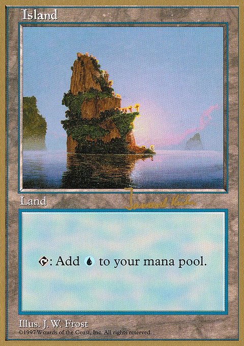 Island, World Championship Decks 1997 #jk435, Magic: The Gathering card