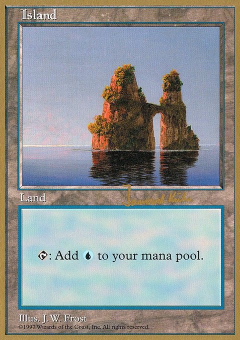 Island, World Championship Decks 1997 #jk436, Magic: The Gathering card