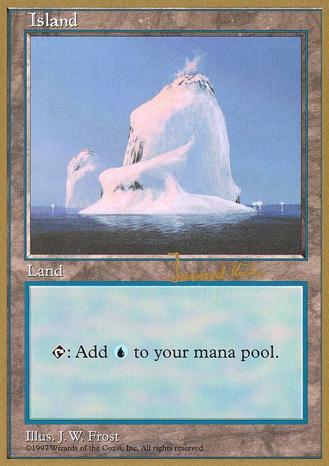 Island, World Championship Decks 1997 #jk437, Magic: The Gathering card