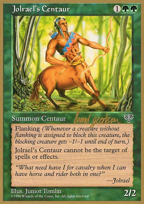 Jolrael's Centaur, World Championship Decks 1997 #sg222, Magic: The Gathering card