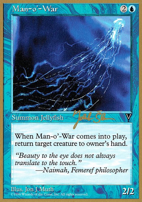 Man-o'-War, World Championship Decks 1997 #js37, Magic: The Gathering card