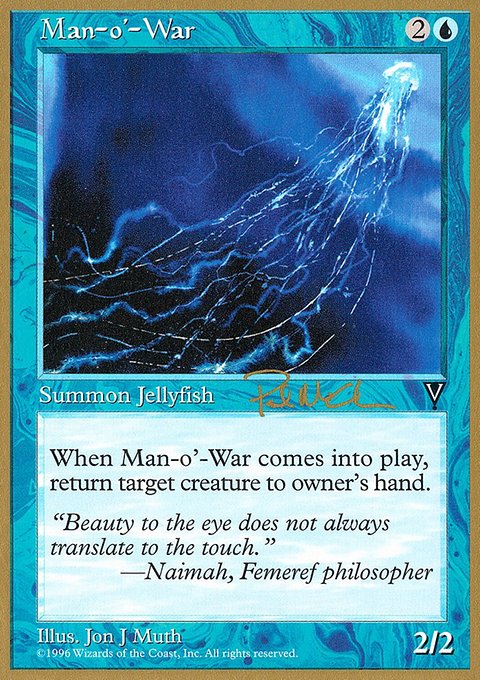 Man-o'-War, World Championship Decks 1997 #pm37b, Magic: The Gathering card