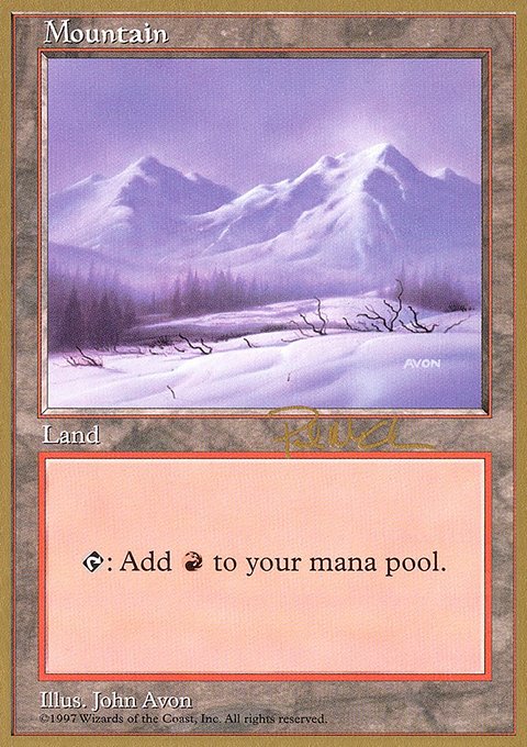 Mountain, World Championship Decks 1997 #pm442, Magic: The Gathering card