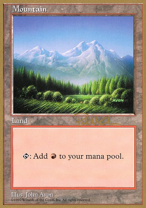 Mountain, World Championship Decks 1997 #pm443, Magic: The Gathering card