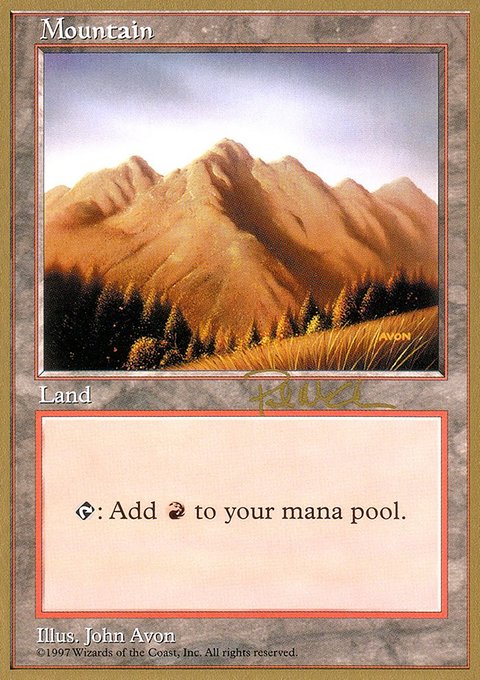 Mountain, World Championship Decks 1997 #pm444, Magic: The Gathering card