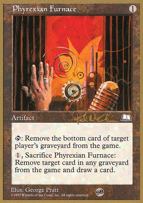 Phyrexian Furnace, World Championship Decks 1997 #pm155sb, Magic: The Gathering card