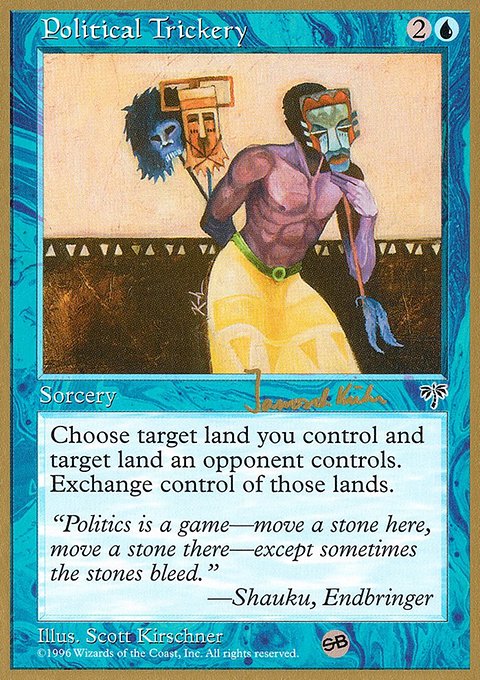 Political Trickery, World Championship Decks 1997 #jk81sb, Magic: The Gathering card
