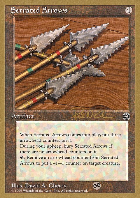 Serrated Arrows, World Championship Decks 1997 #pm110sb, Magic: The Gathering card