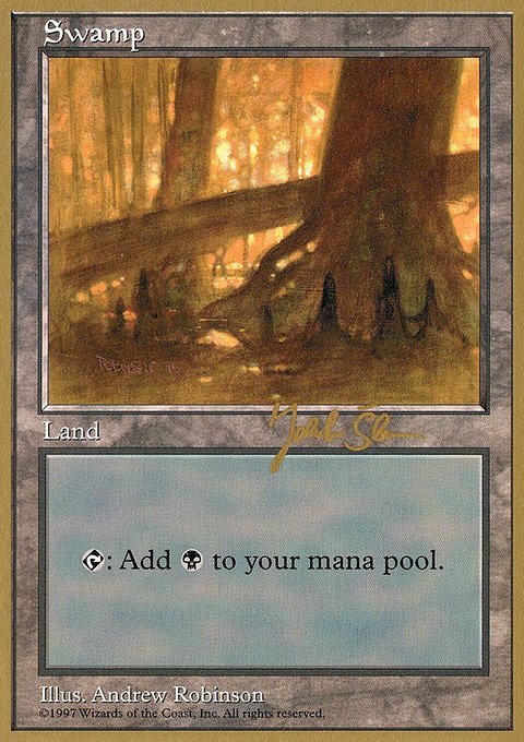 Swamp, World Championship Decks 1997 #js440, Magic: The Gathering card