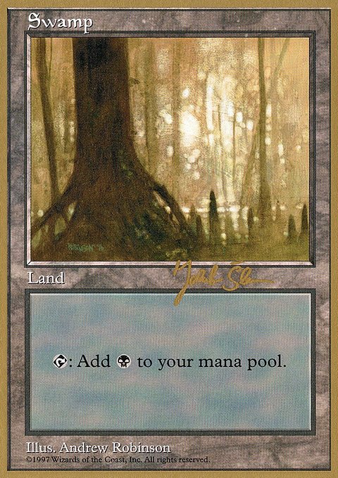 Swamp, World Championship Decks 1997 #js441, Magic: The Gathering card