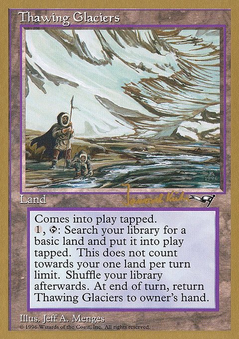 Thawing Glaciers, World Championship Decks 1997 #jk144, Magic: The Gathering card