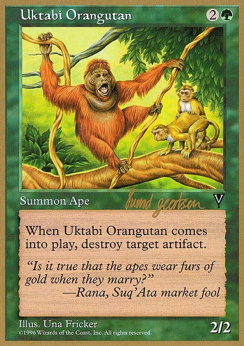 Uktabi Orangutan, World Championship Decks 1997 #sg123, Magic: The Gathering card