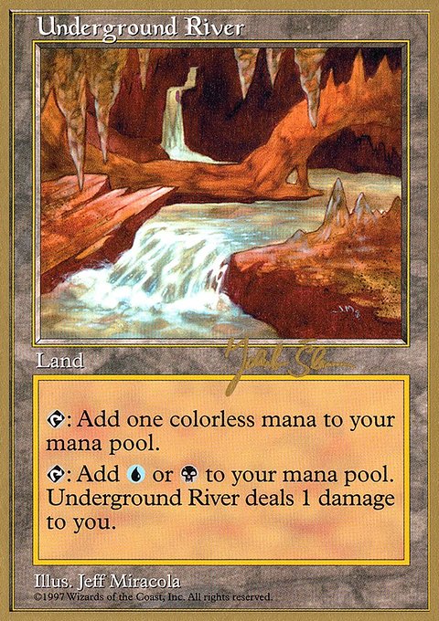 Underground River, World Championship Decks 1997 #js426, Magic: The Gathering card