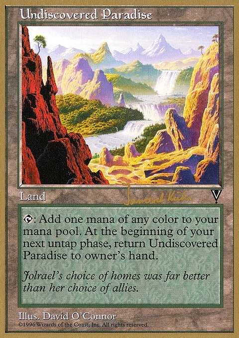 Undiscovered Paradise, World Championship Decks 1997 #jk167, Magic: The Gathering card