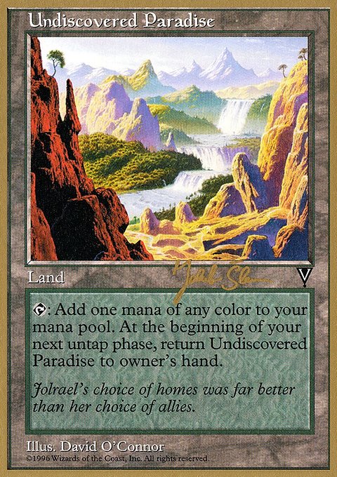 Undiscovered Paradise, World Championship Decks 1997 #js167, Magic: The Gathering card
