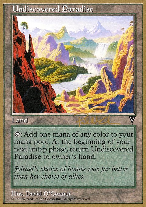 Undiscovered Paradise, World Championship Decks 1997 #pm167, Magic: The Gathering card