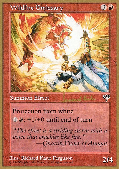 Wildfire Emissary, World Championship Decks 1997 #jk203, Magic: The Gathering card