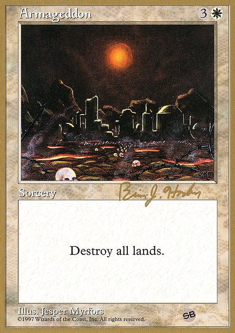 Armageddon, World Championship Decks 1998 #bh7asb, Magic: The Gathering card