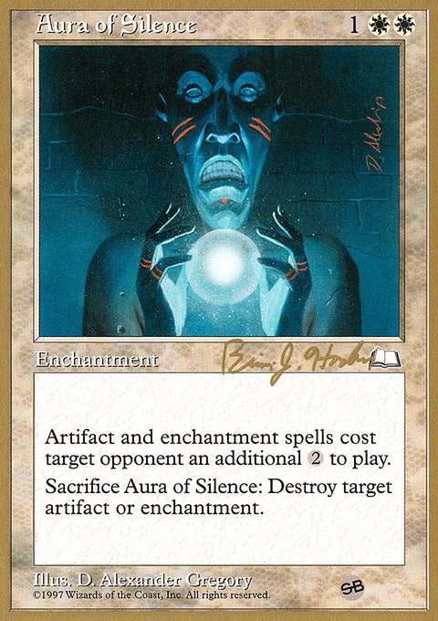 Aura of Silence, World Championship Decks 1998 #bh7bsb, Magic: The Gathering card