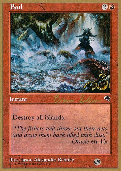 Boil, World Championship Decks 1998 #bs165sb, Magic: The Gathering card