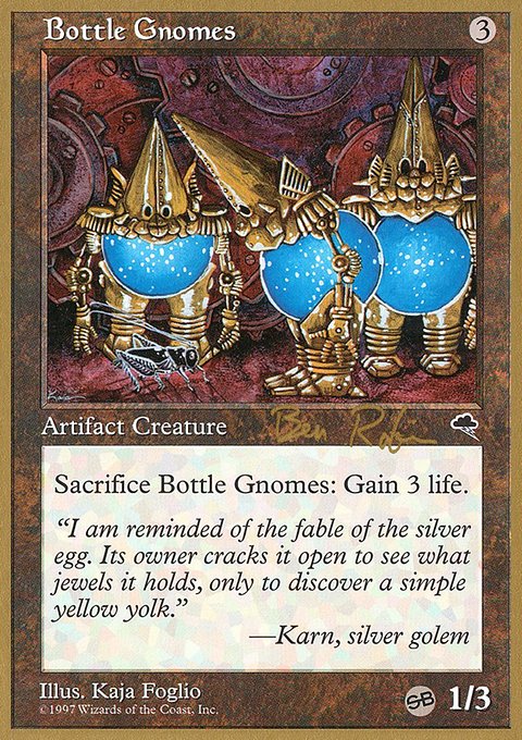 Bottle Gnomes, World Championship Decks 1998 #br278sb, Magic: The Gathering card