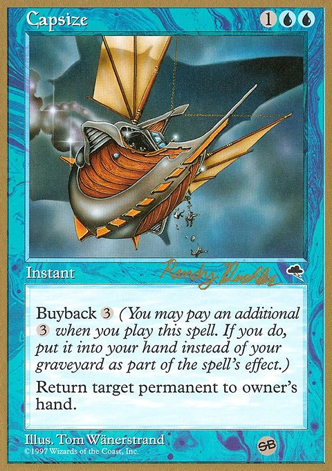 Capsize, World Championship Decks 1998 #rb55sb, Magic: The Gathering card