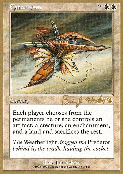Cataclysm, World Championship Decks 1998 #bh3, Magic: The Gathering card