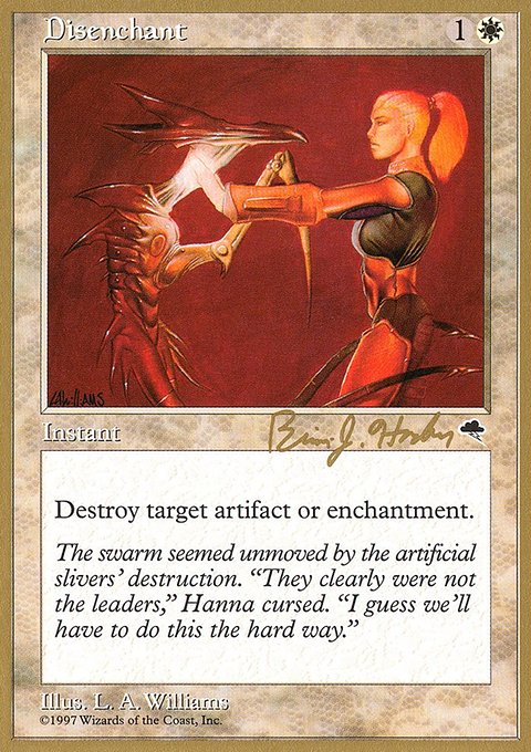 Disenchant, World Championship Decks 1998 #bh16, Magic: The Gathering card