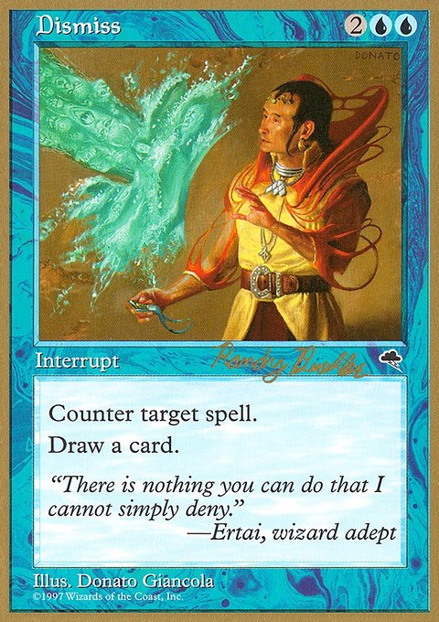 Dismiss, World Championship Decks 1998 #rb58a, Magic: The Gathering card